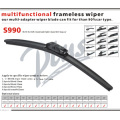 Universal Soft Wiper Blade (S990) with 5 in 1 Adaptor